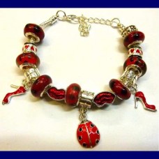 murano bracelet..pandora red